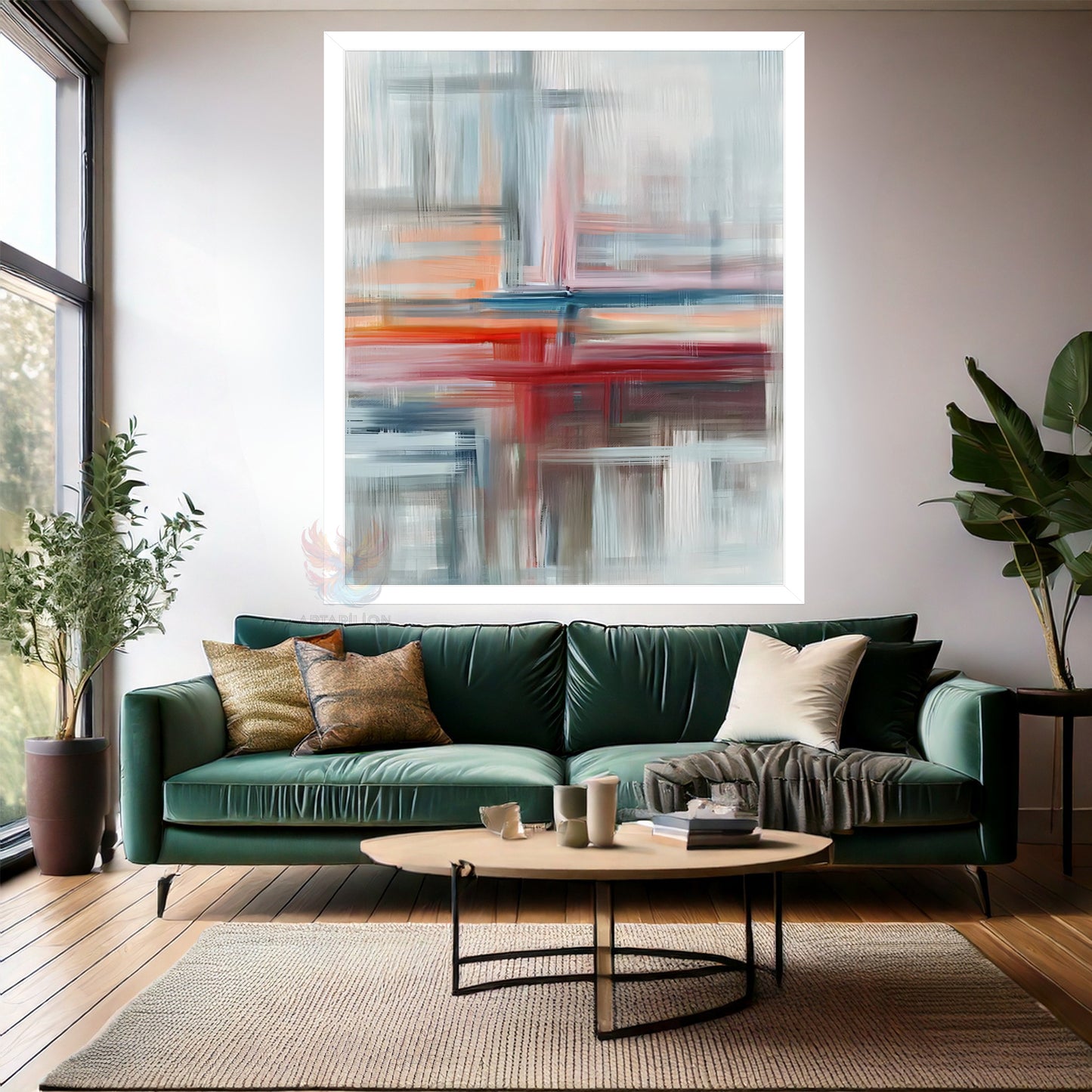 Soyut Çizgiler Ahşap Çerçeveli MDF Tablo Duvar Tablosu Modern Ev Dekoru Çerçeveli MDF Salon Tablosu