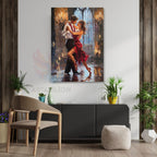 Tango Couple Canvas Wall Art Modern Home Decor Canvas Living Room Art